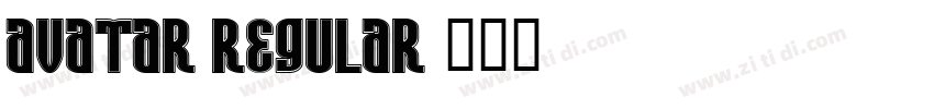 Avatar Regular字体转换